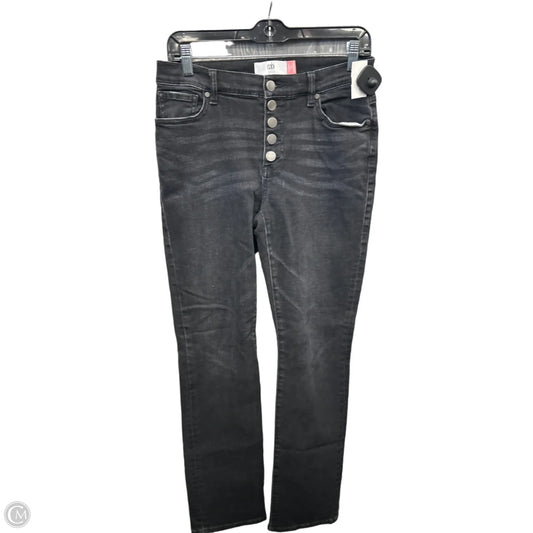 Jeans Straight By Cabi In Black Denim, Size: 4