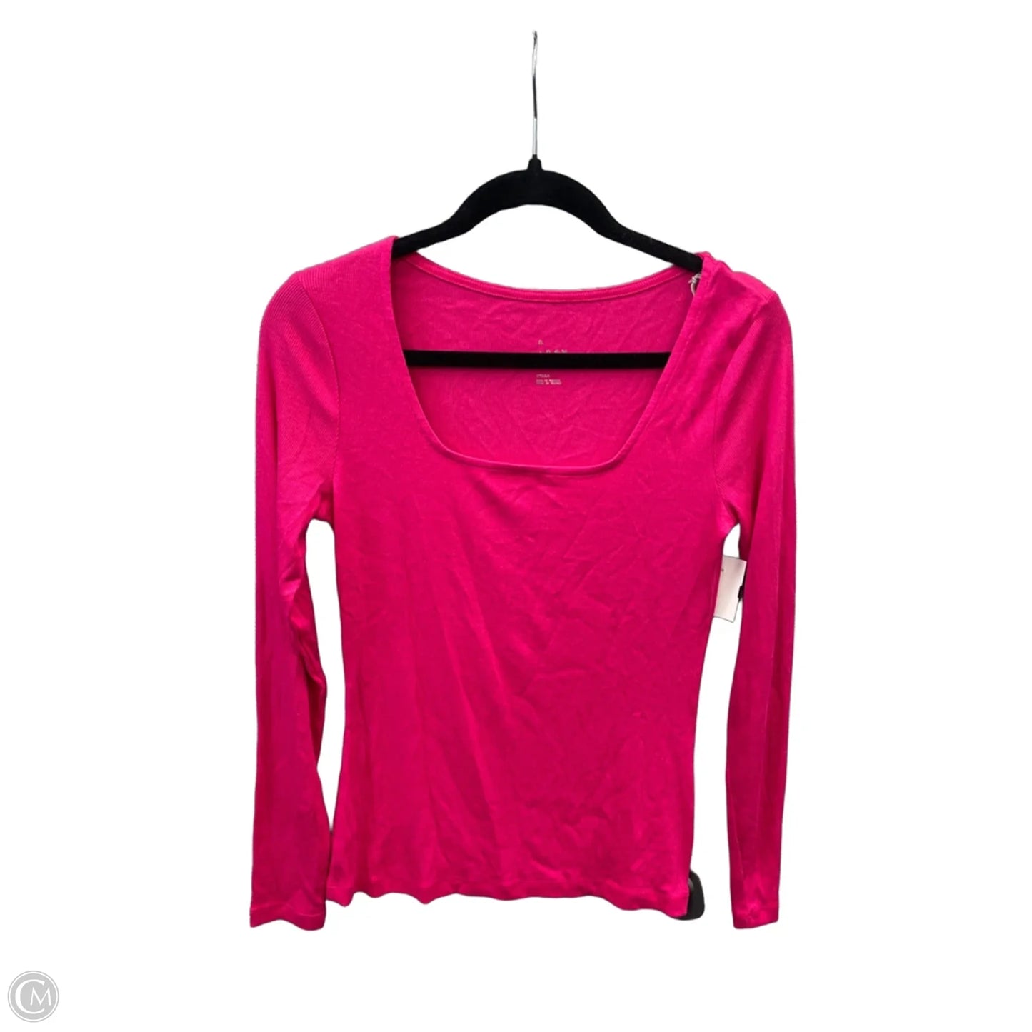 Top Long Sleeve Basic By A New Day In Pink, Size: S
