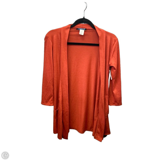 Cardigan By Clothes Mentor In Orange, Size: S
