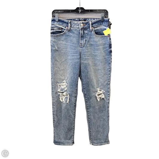 Jeans Boyfriend By Express In Blue Denim, Size: 2