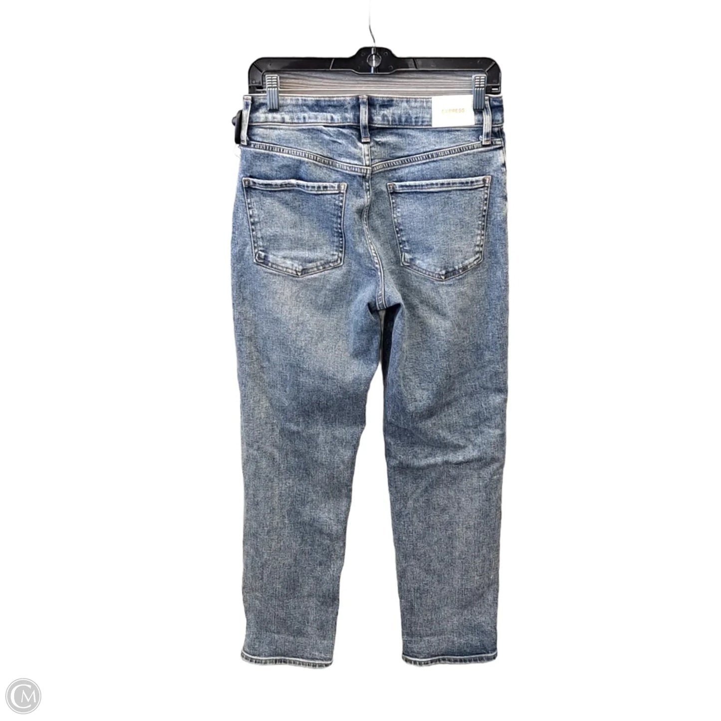 Jeans Boyfriend By Express In Blue Denim, Size: 2