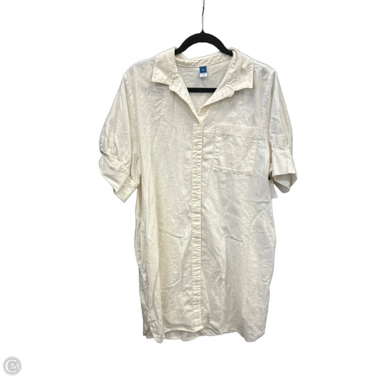 Dress Casual Short By Old Navy In Cream, Size: Xl
