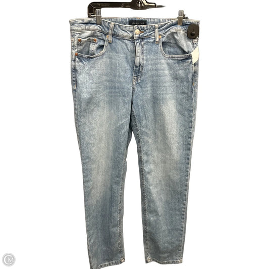 Jeans Straight By Aeropostale In Blue Denim, Size: 14