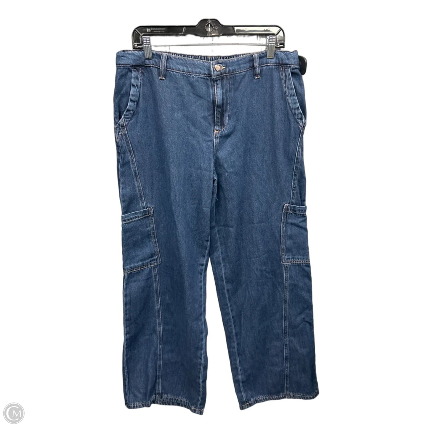 Pants Wide Leg By Celebrity Pink In Blue Denim, Size: 12