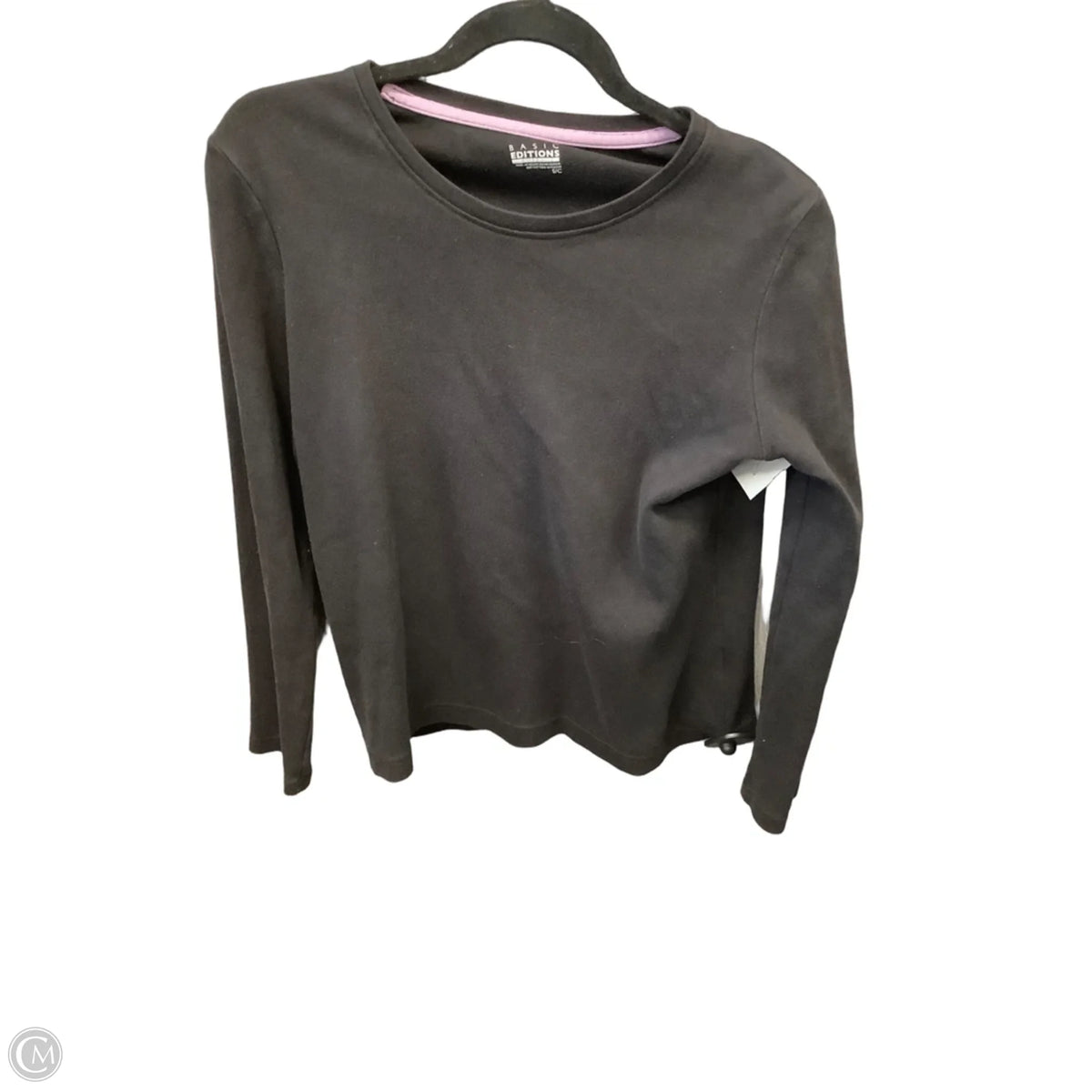 Top Long Sleeve Basic By Basic Editions In Black, Size: S