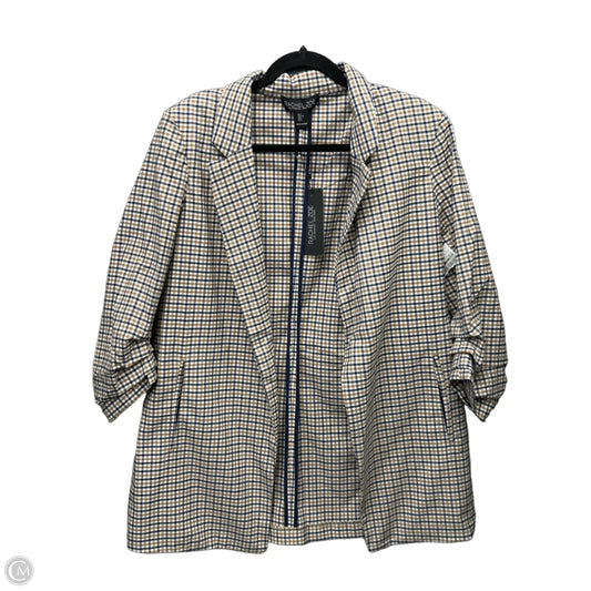 Blazer By Rachel Zoe In Plaid Pattern, Size: L