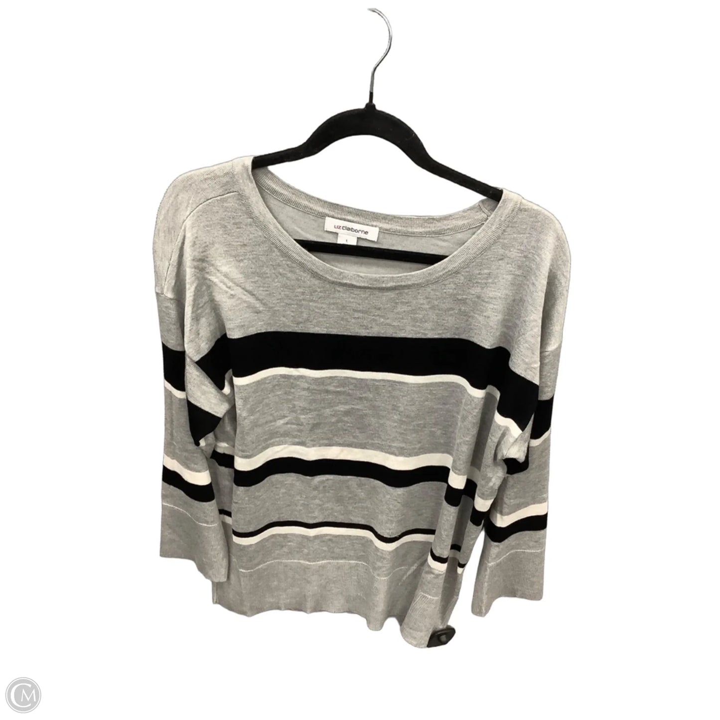 Top Long Sleeve By Liz Claiborne In Tan, Size: L