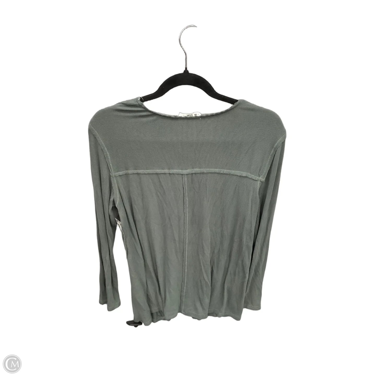 Tunic Long Sleeve By In Loom In Green, Size: M