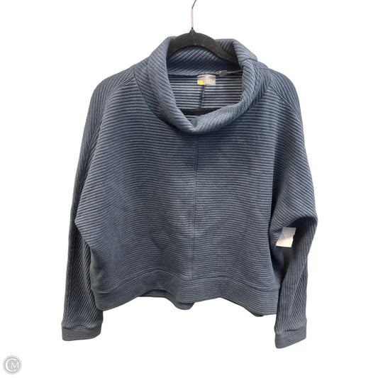 Athletic Top Long Sleeve Crewneck By Zella In Blue, Size: L