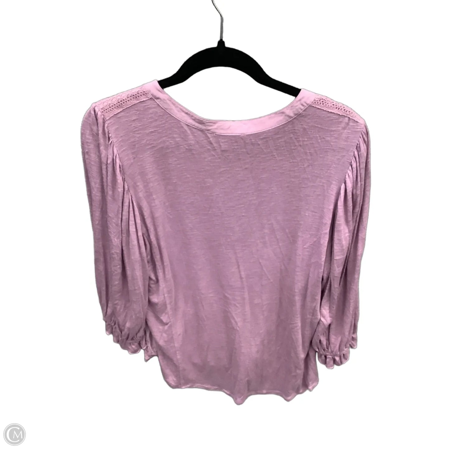 Top Long Sleeve By Democracy In Purple, Size: L