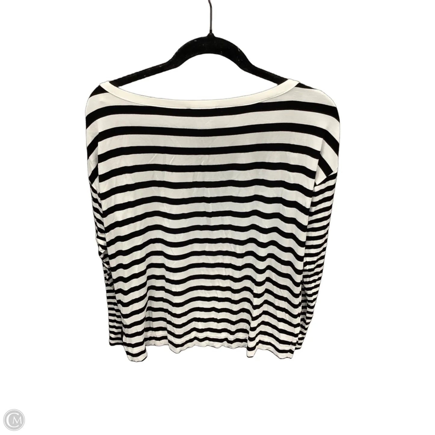 Top Long Sleeve By White House Black Market In Striped Pattern, Size: L
