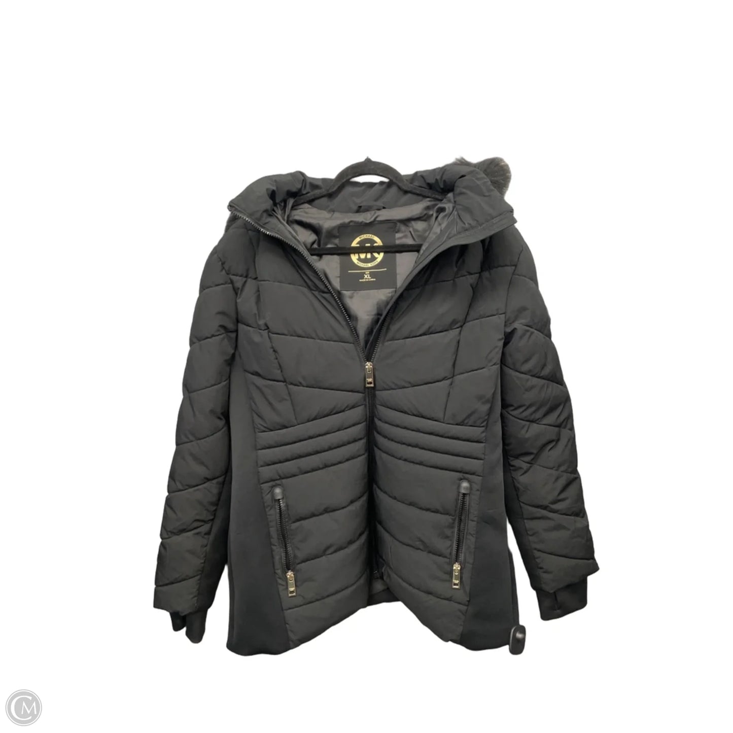 Coat Puffer & Quilted By Michael By Michael Kors In Black, Size: Xl