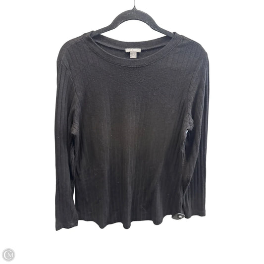 Top Long Sleeve By Falls Creek In Black, Size: 1x