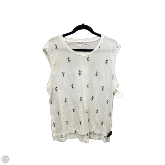 Tunic Sleeveless By J. Crew In White, Size: Xl