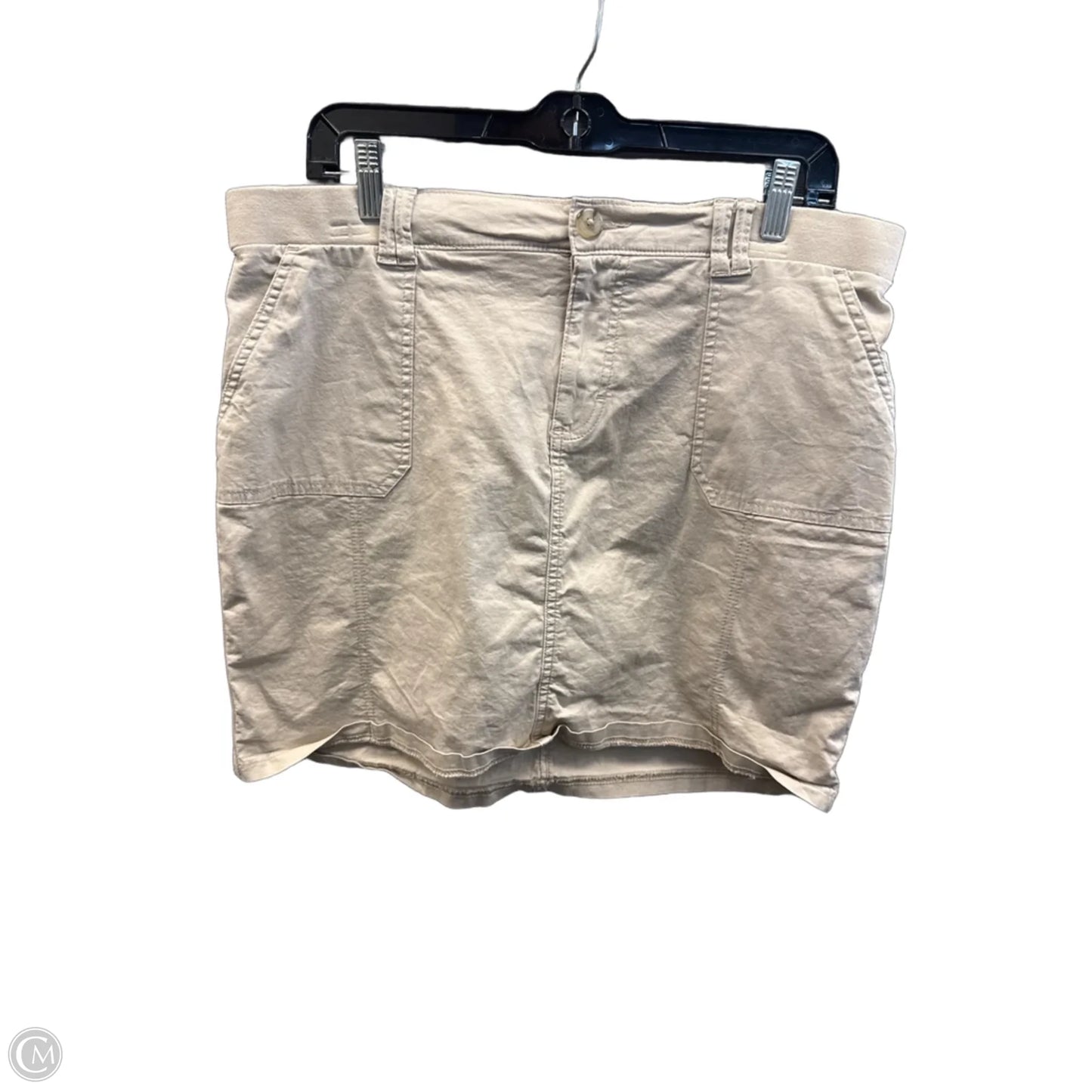 Skirt Midi By Riders In Tan, Size: 12