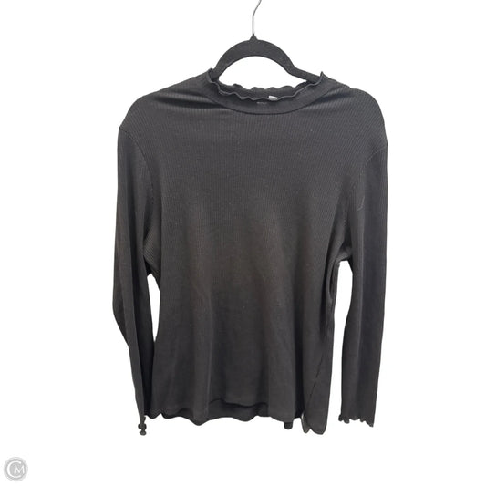 Top Long Sleeve By Grace + Karma In Black, Size: 1x