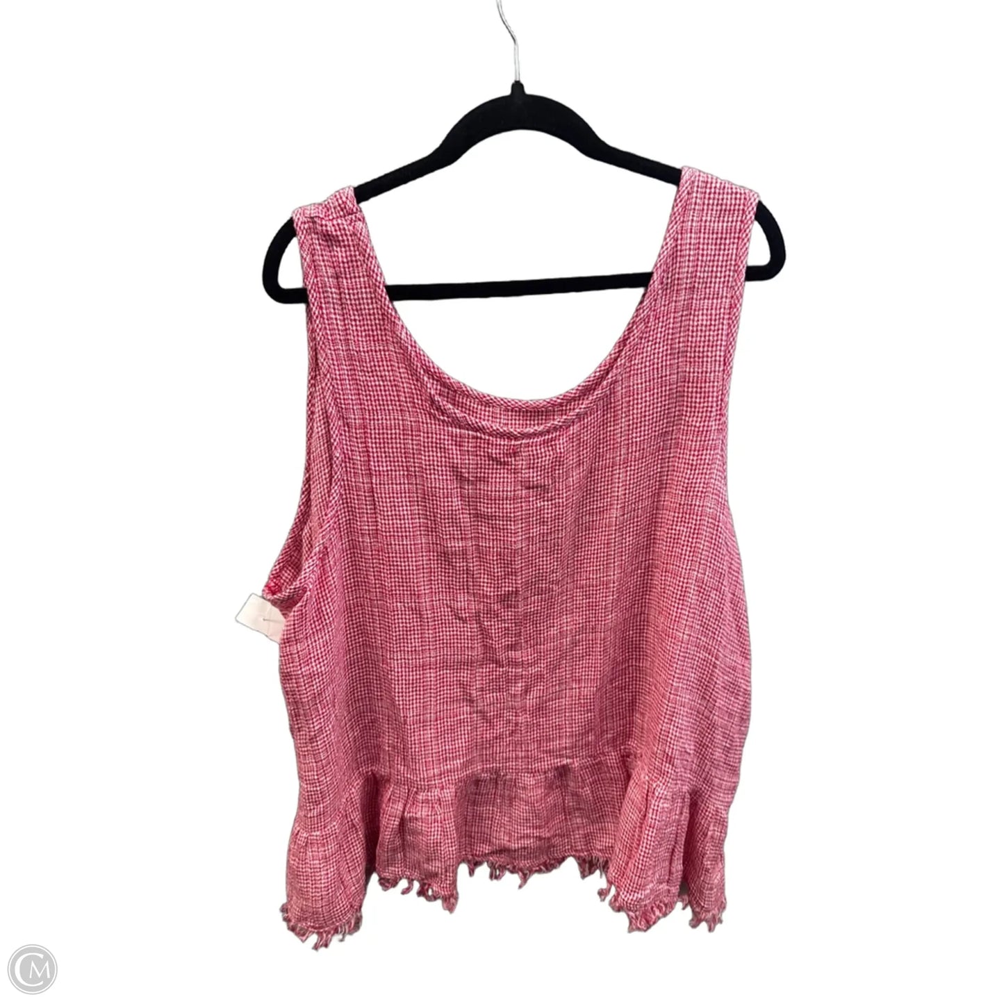 Top Sleeveless By Falls Creek In Red, Size: 3x