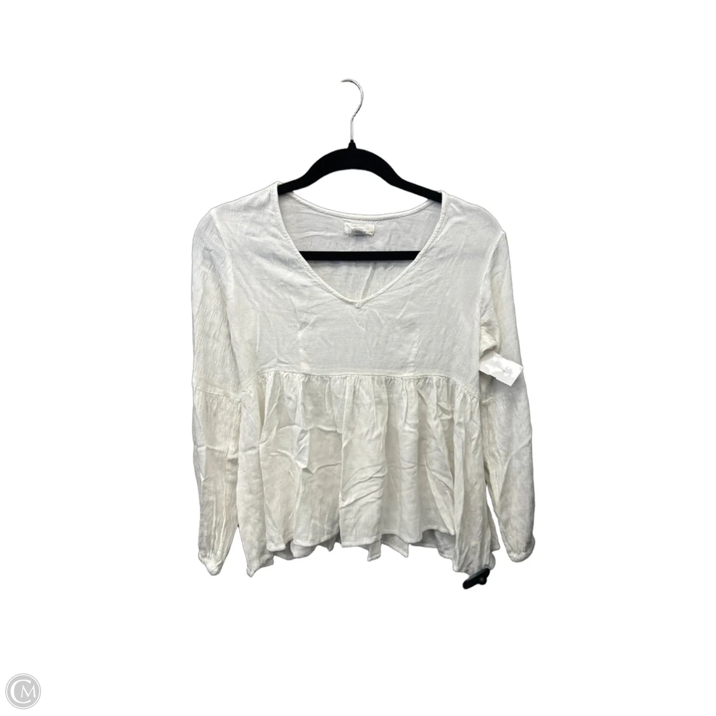 Tunic Long Sleeve By Japna In White, Size: S