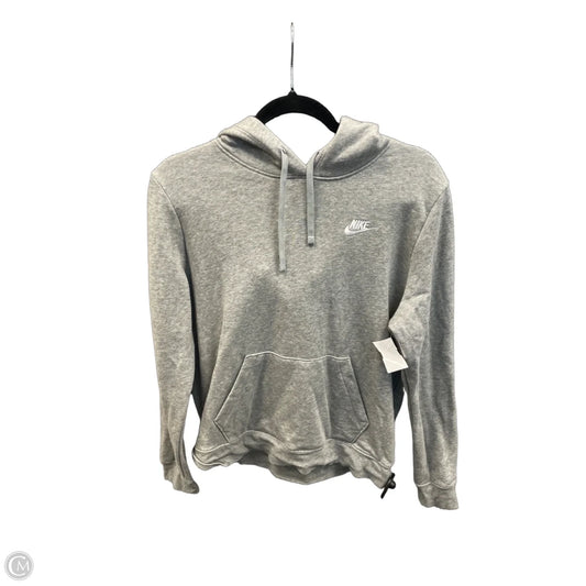 Sweatshirt Hoodie By Nike Apparel In Grey, Size: M