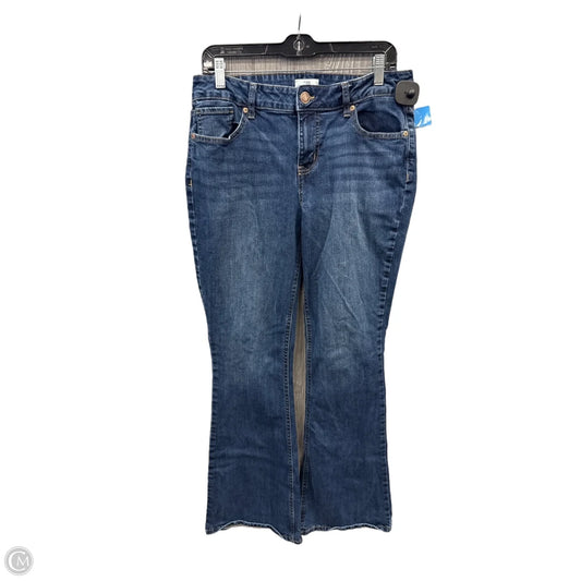 Jeans Flared By Maurices In Blue Denim, Size: 12l