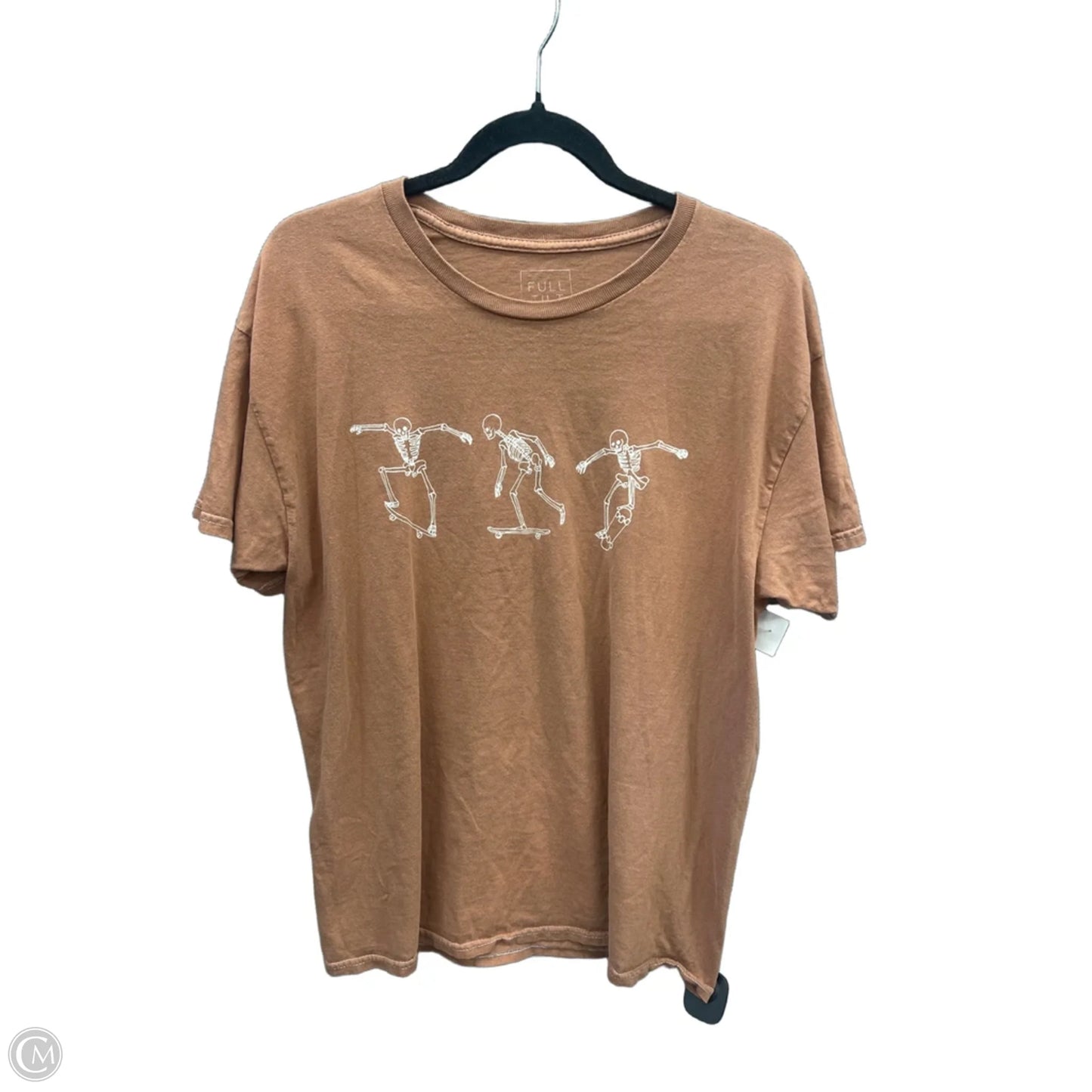 Top Short Sleeve By Full Tilt In Brown, Size: M