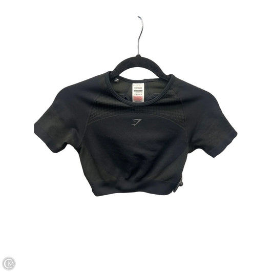 Athletic Top Short Sleeve By Gym Shark In Black, Size: S