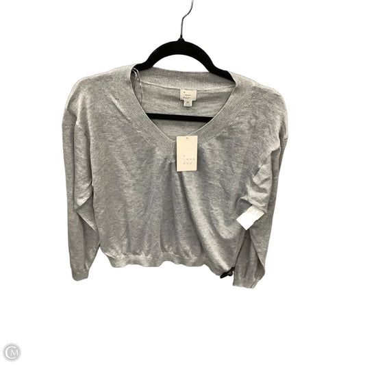 Top Long Sleeve By A New Day In Grey, Size: Xs