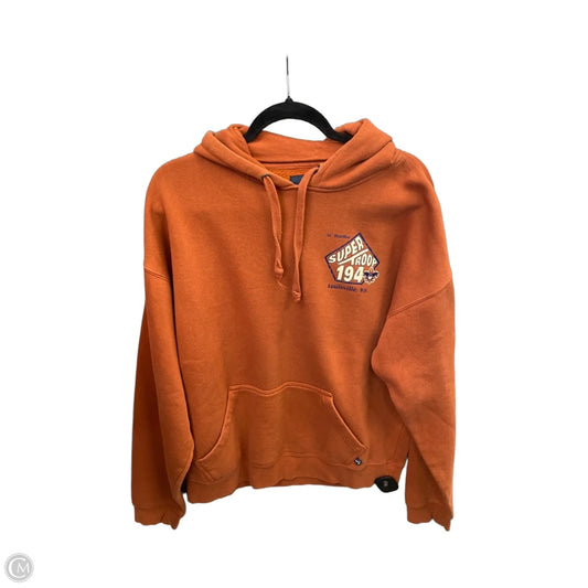 Sweatshirt Hoodie By Clothes Mentor In Orange, Size: L