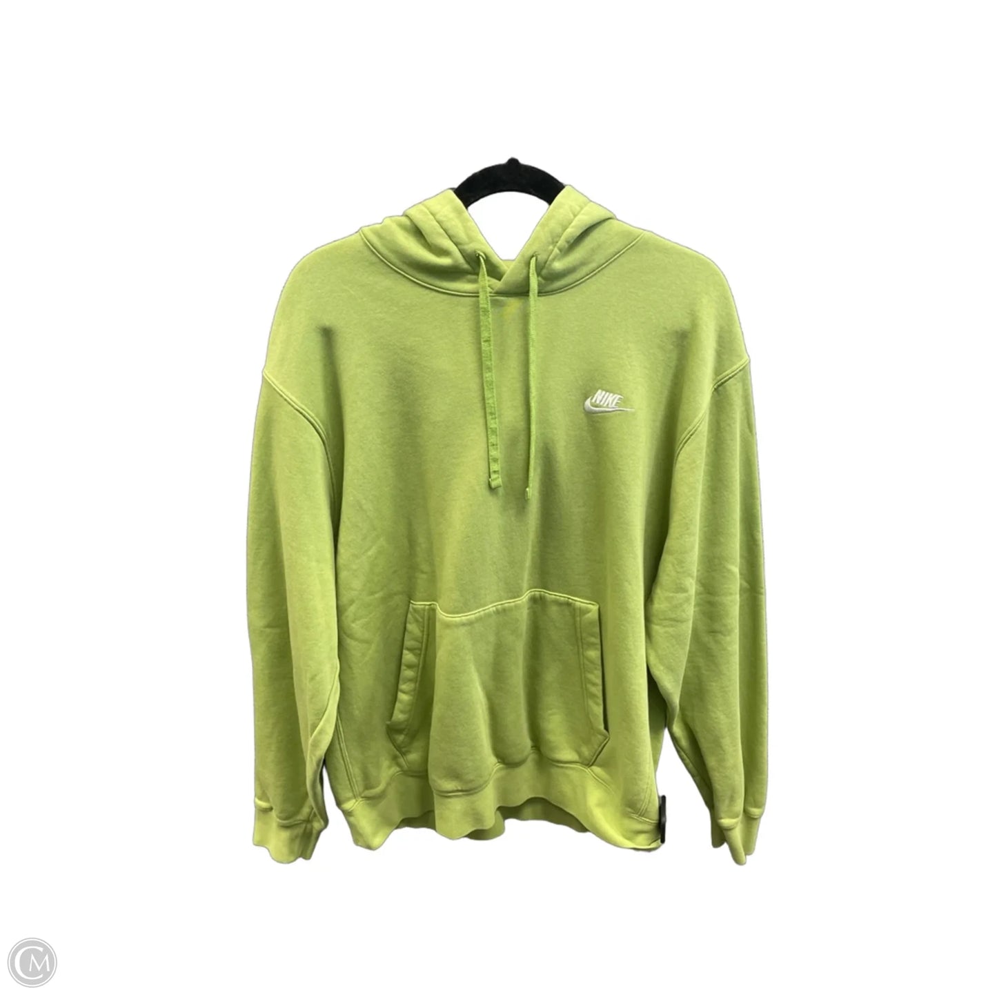 Sweatshirt Hoodie By Nike In Green, Size: Xl