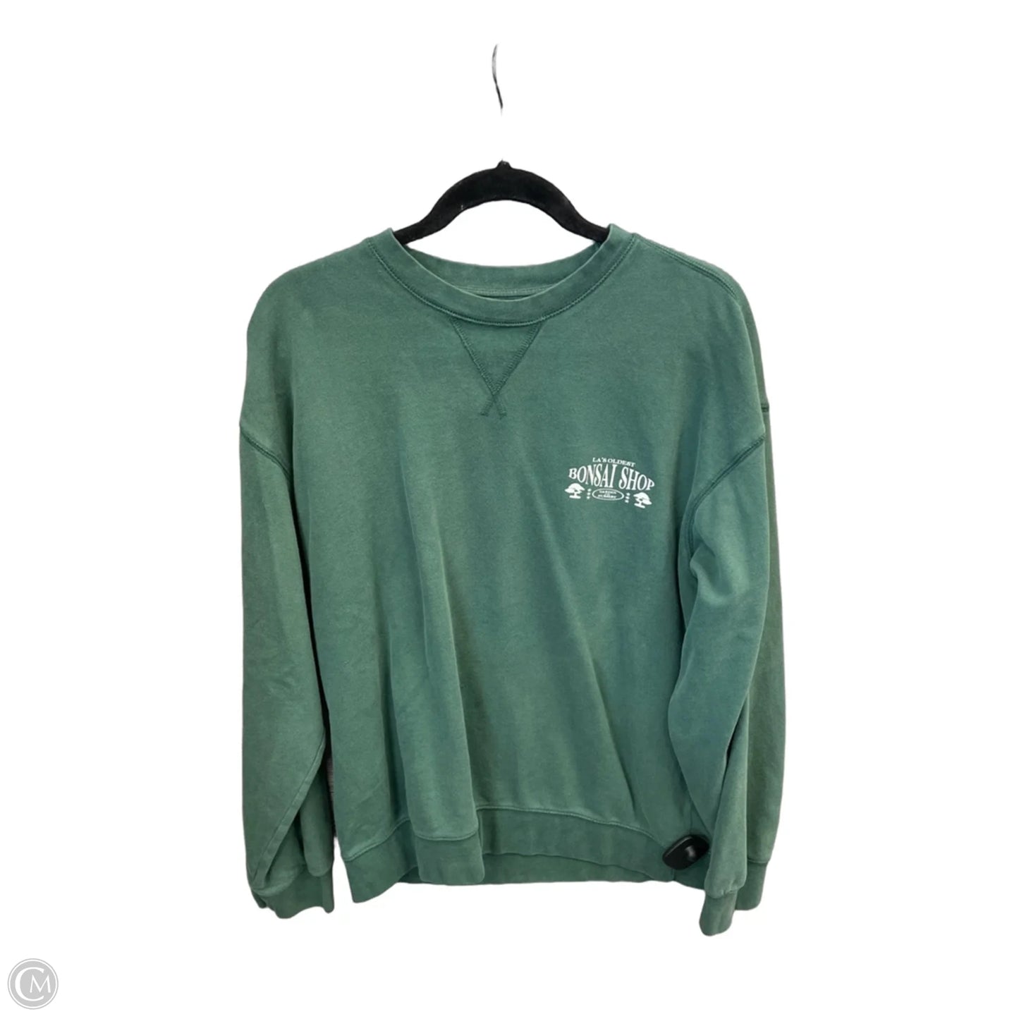 Sweatshirt Crewneck By Arizona In Green, Size: M