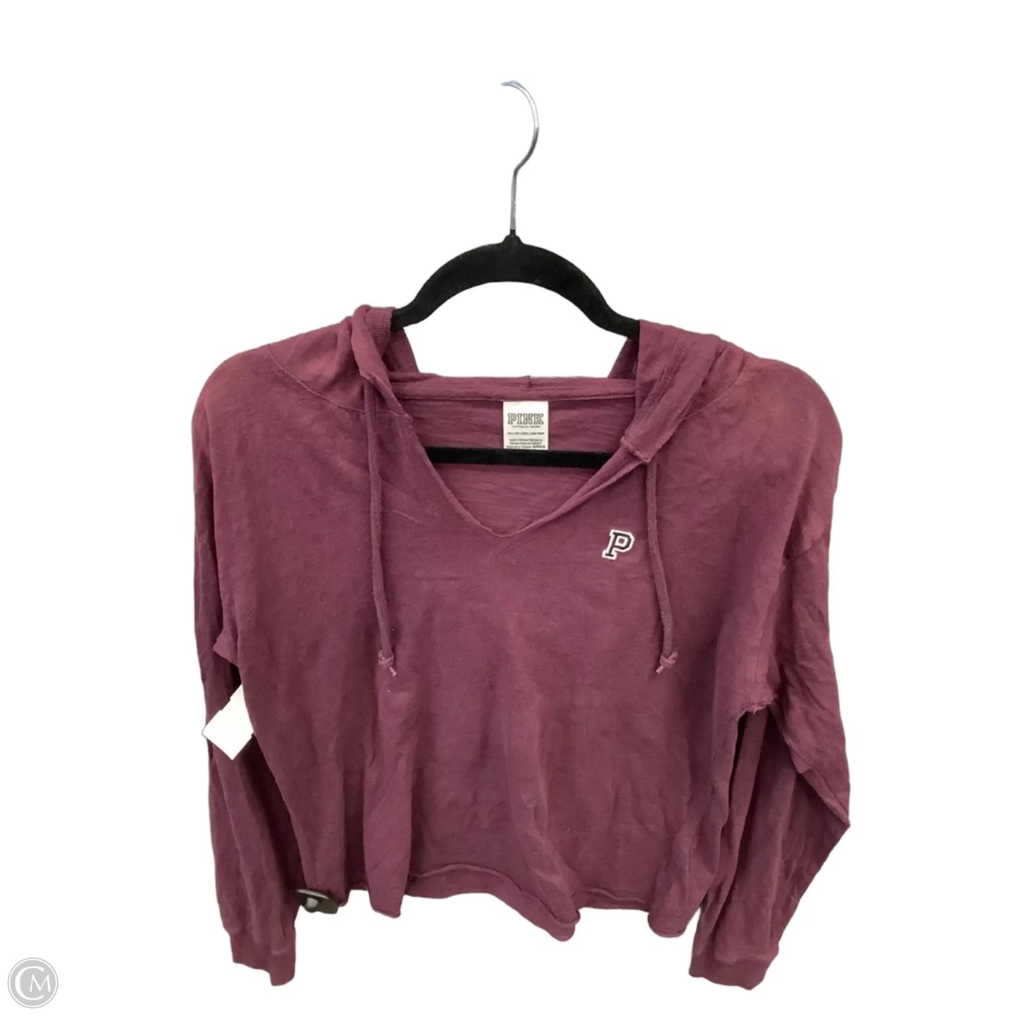 Top Long Sleeve By Pink In Purple, Size: Xs