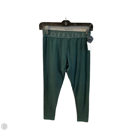 Athletic Leggings By Offline In Green, Size: M