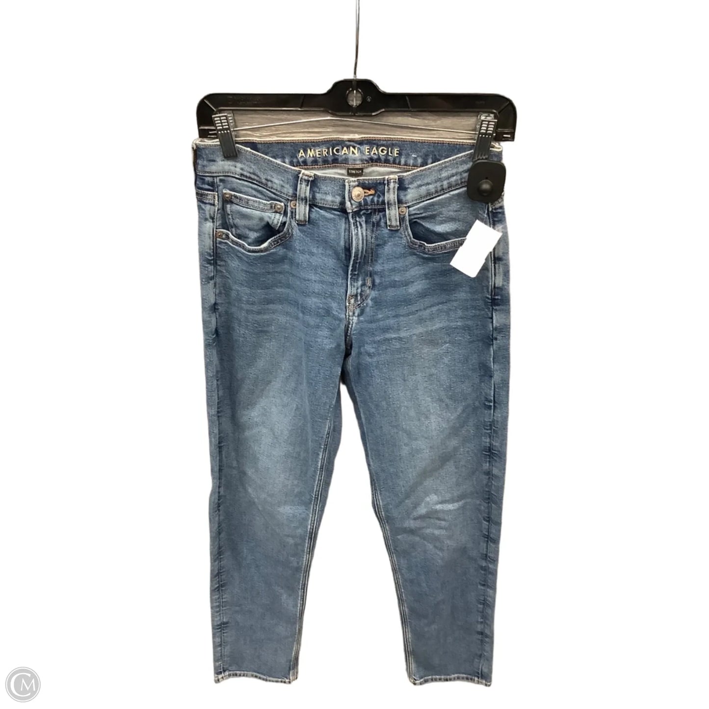 Jeans Straight By American Eagle In Blue Denim, Size: 2l