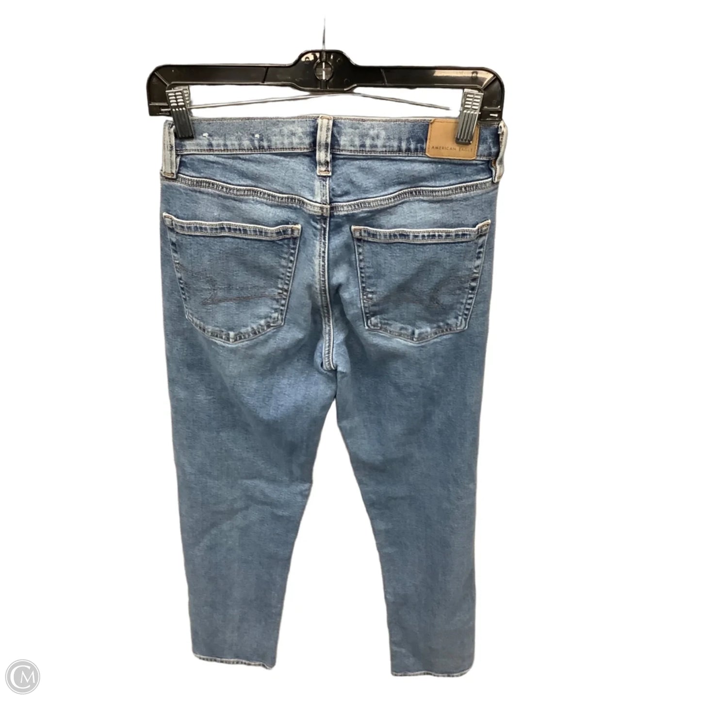 Jeans Straight By American Eagle In Blue Denim, Size: 2l