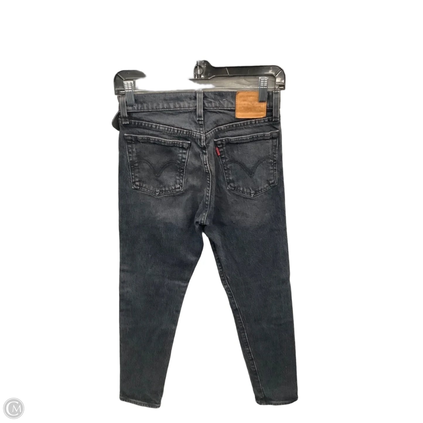 Jeans Skinny By Levis In Black Denim, Size: 2