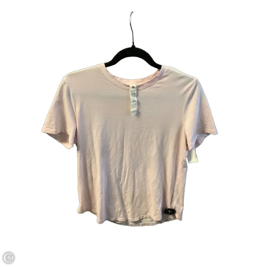 Athletic Top Short Sleeve By Lululemon In Pink, Size: S