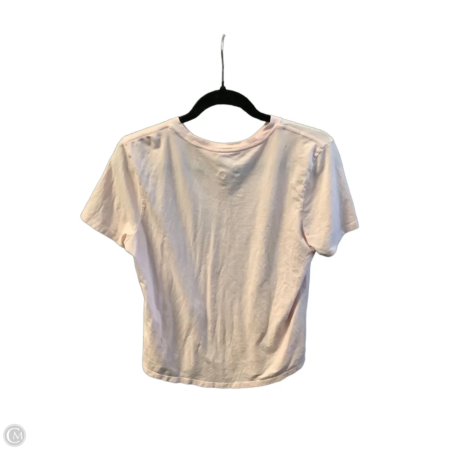 Athletic Top Short Sleeve By Lululemon In Pink, Size: S