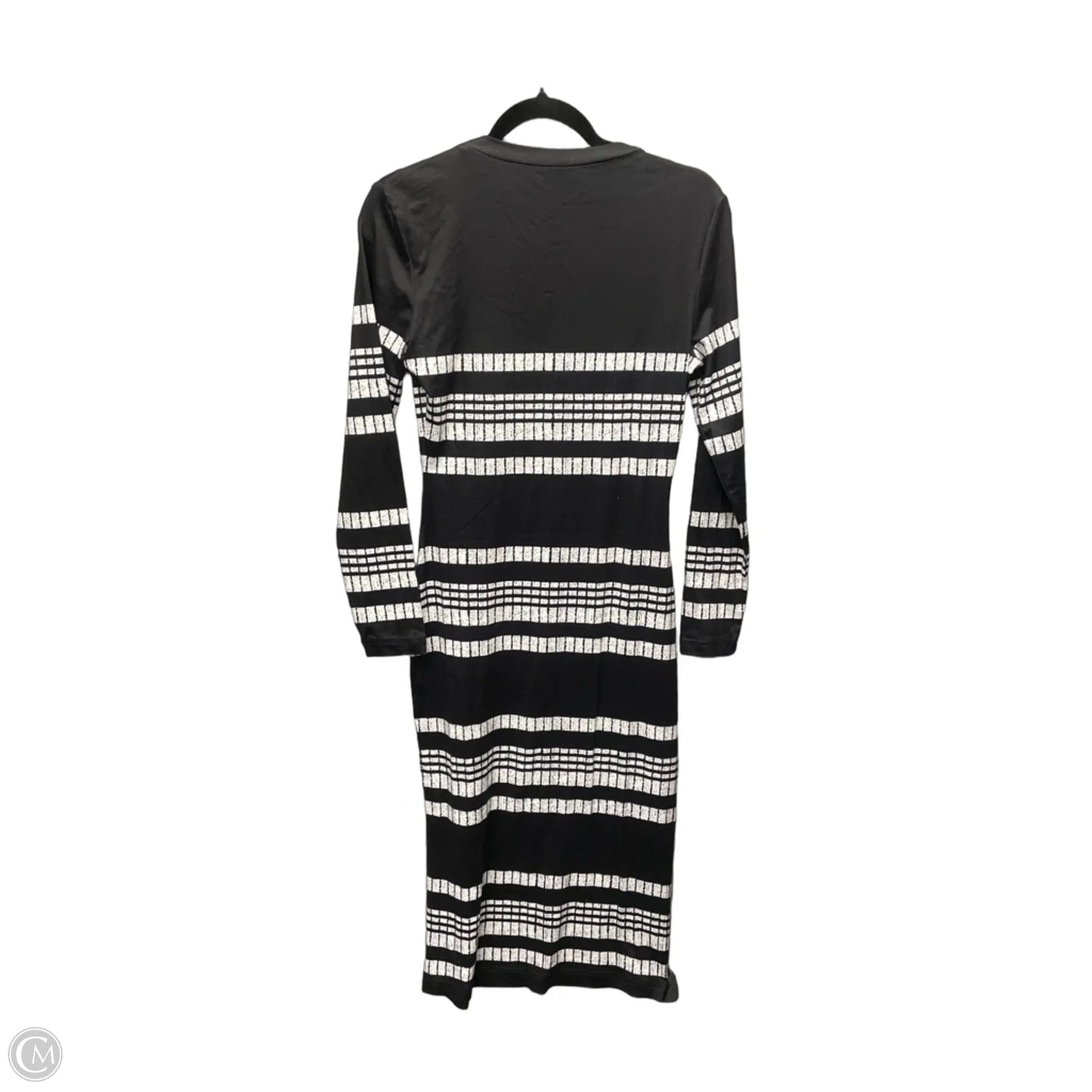 Dress Casual Midi By Clothes Mentor In Black & White, Size: S