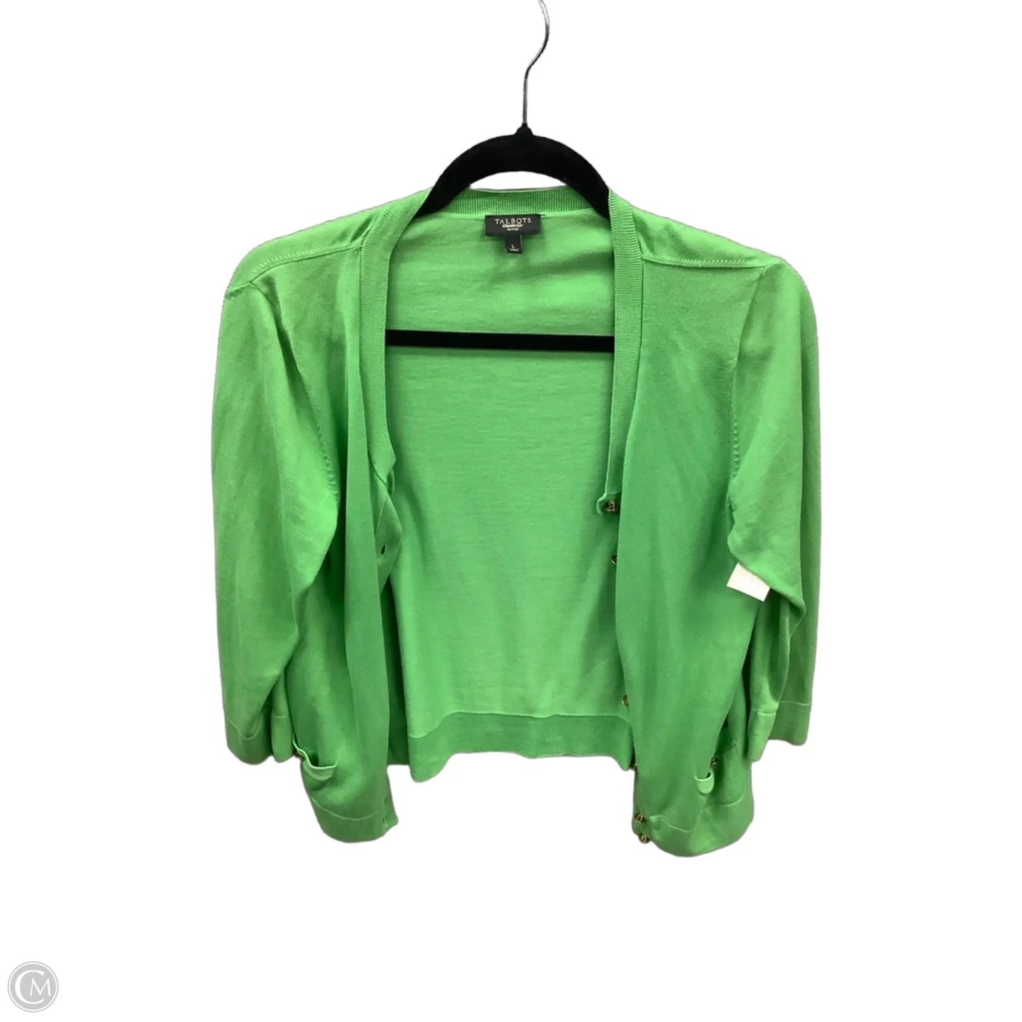 Cardigan By Talbots In Green, Size: L