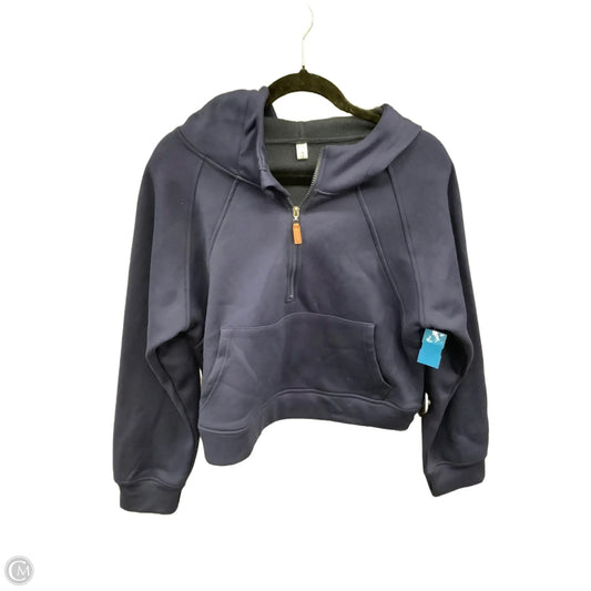 Sweatshirt Hoodie By Clothes Mentor In Blue, Size: L