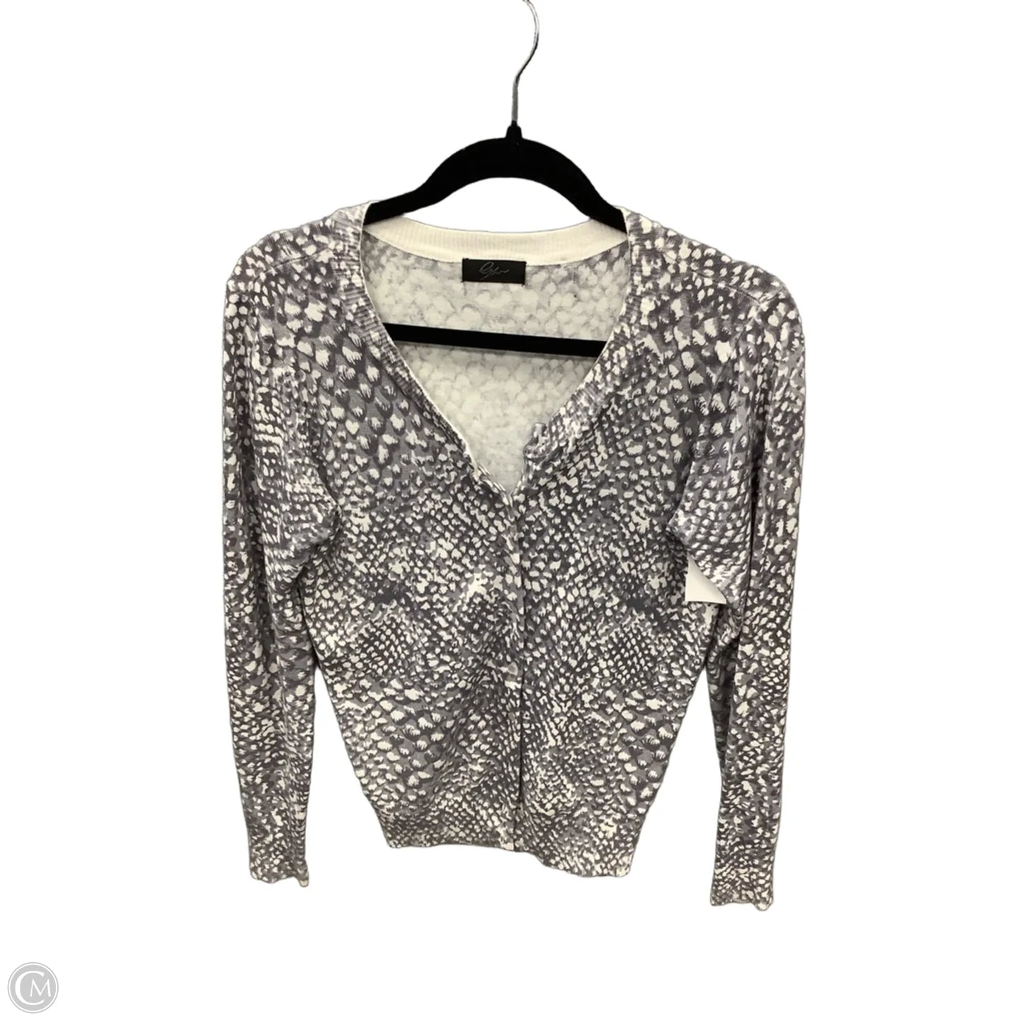 Cardigan By Clothes Mentor In Grey, Size: M