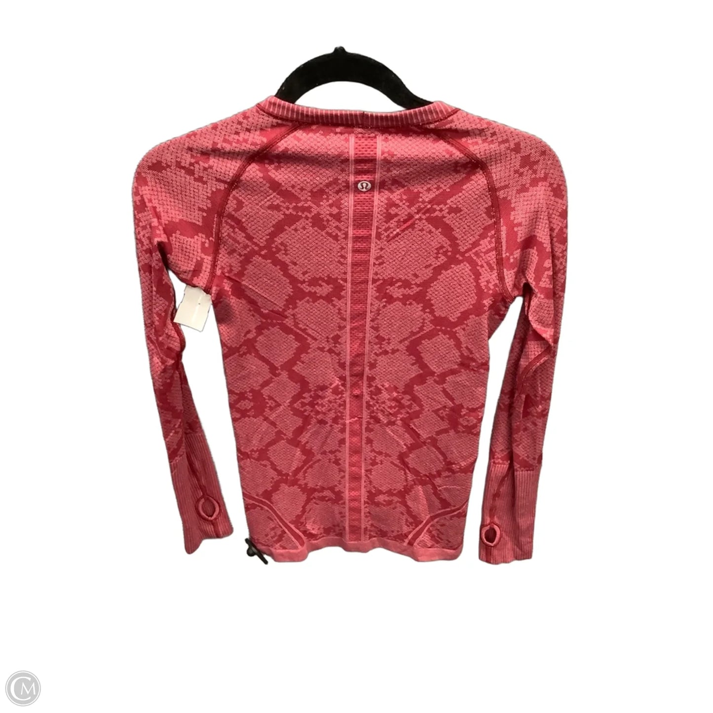 Athletic Top Long Sleeve Crewneck By Lululemon In Red, Size: S