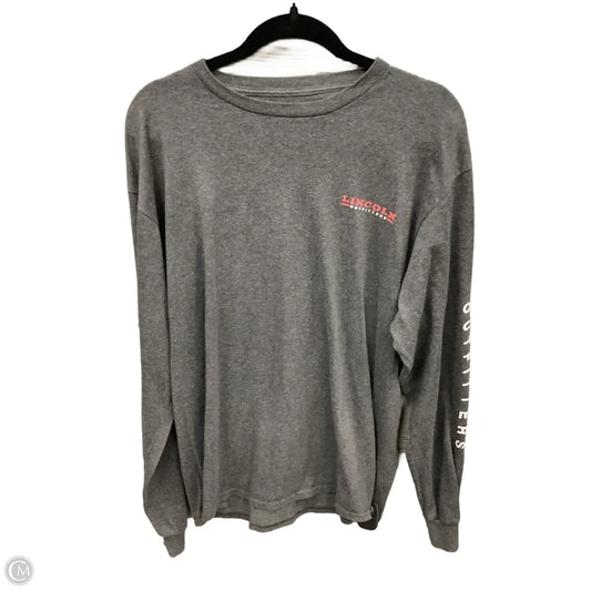 Top Long Sleeve Basic By Clothes Mentor In Grey, Size: L