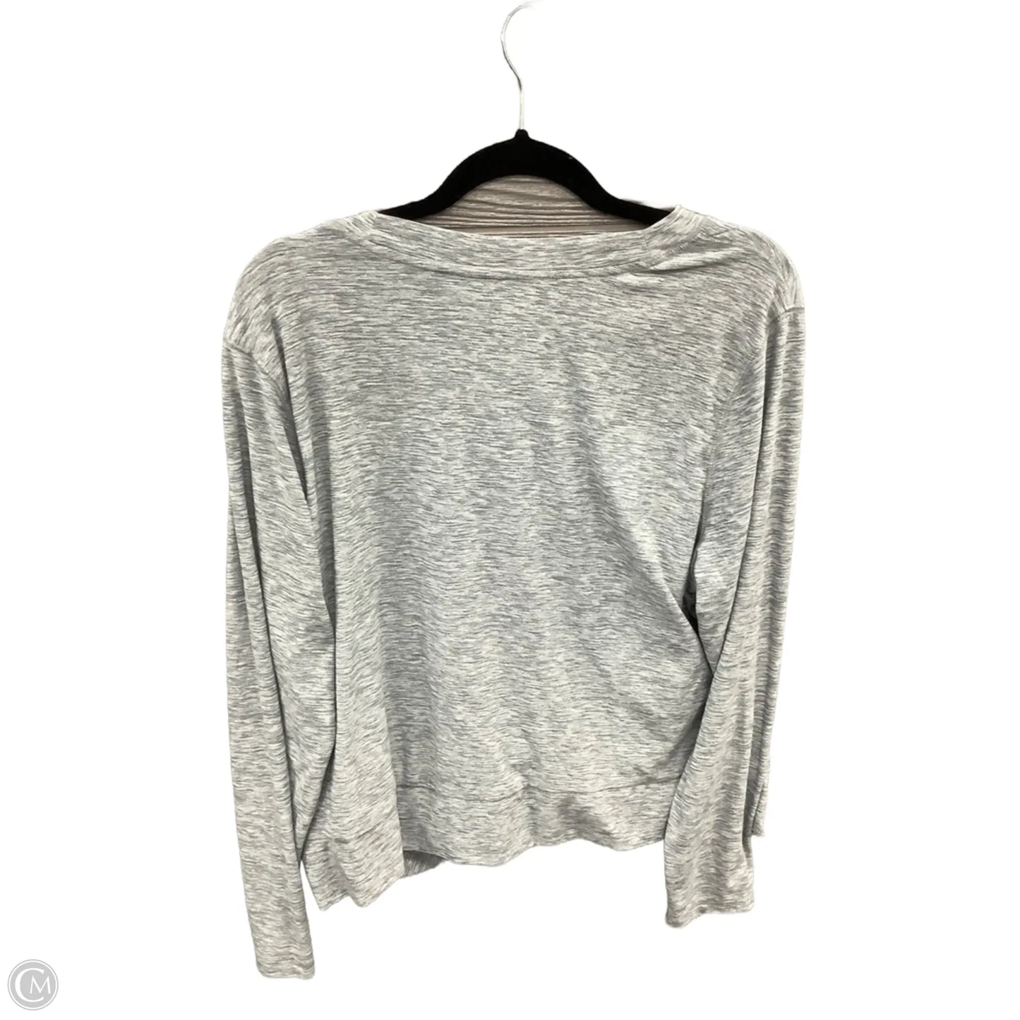 Athletic Top Long Sleeve Crewneck By Old Navy In Grey, Size: Xxl