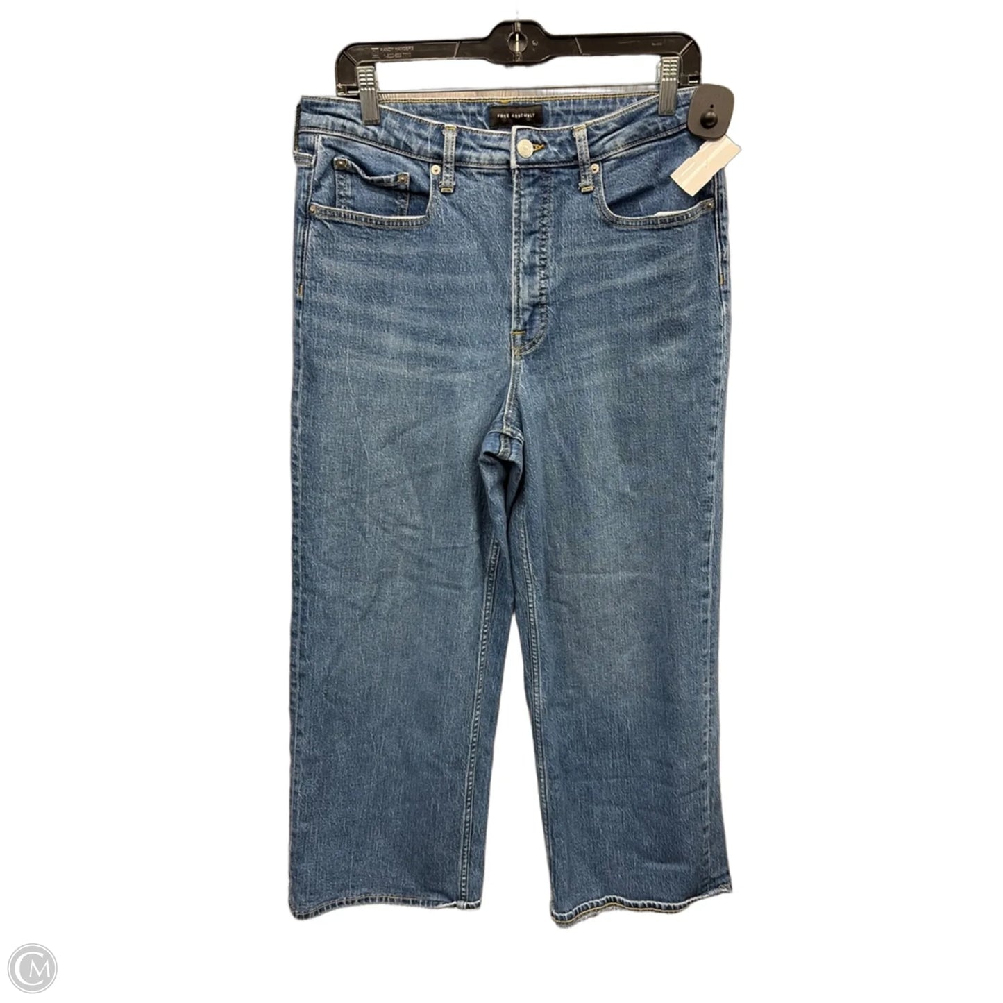 Jeans Wide Leg By Free Assembly In Blue Denim, Size: 12