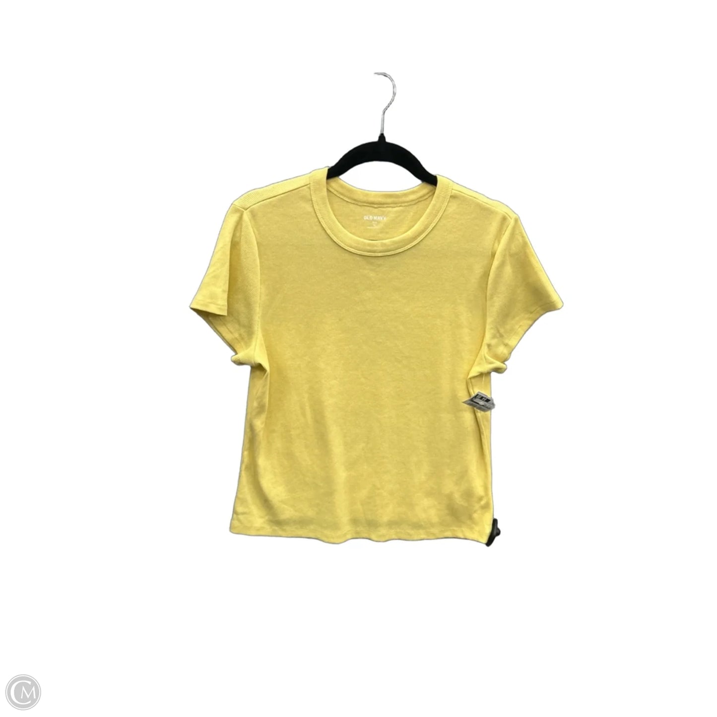 Top Short Sleeve Basic By Old Navy In Yellow, Size: Xl