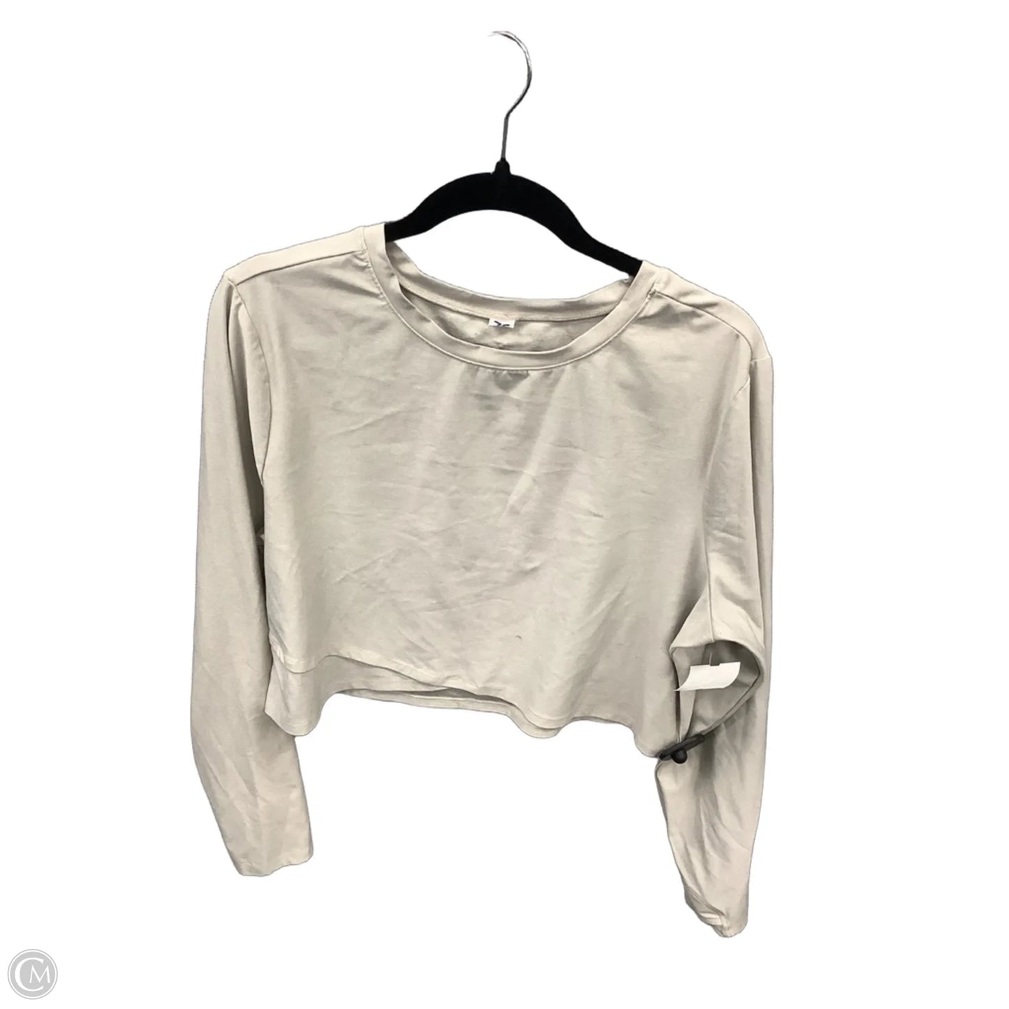 Athletic Top Long Sleeve Crewneck By Old Navy In Tan, Size: 2x