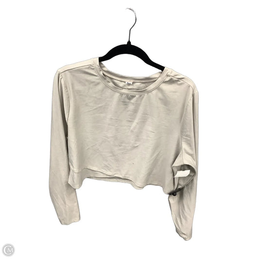 Athletic Top Long Sleeve Crewneck By Old Navy In Tan, Size: 2x