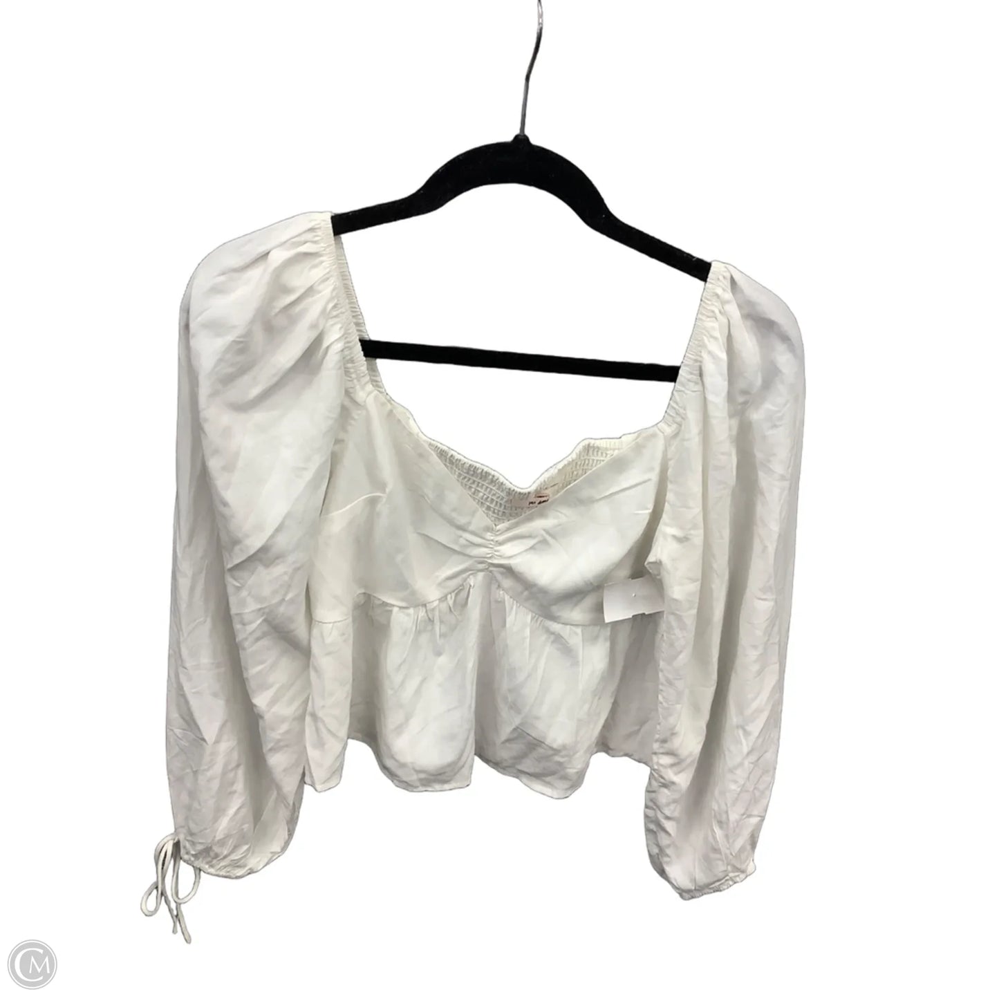 Top Long Sleeve By Mi Ami In White, Size: M