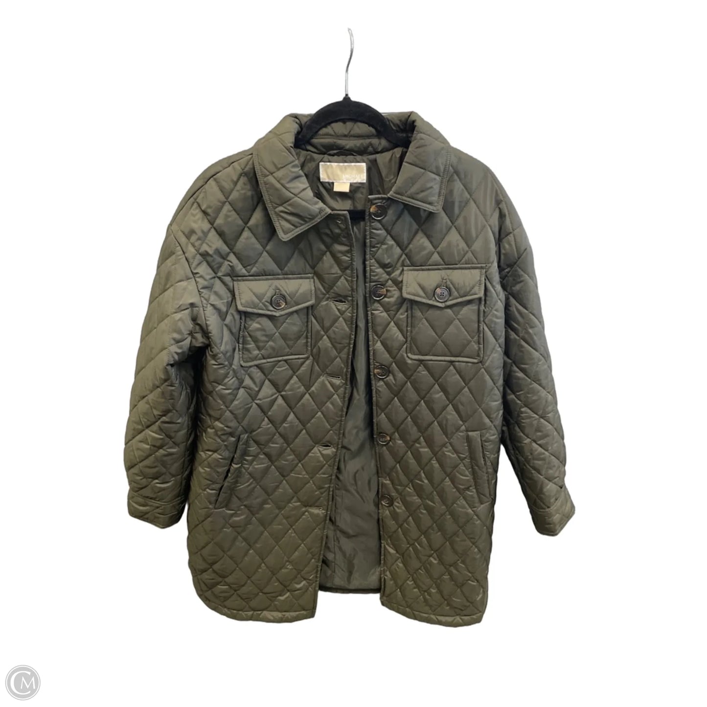 Jacket Puffer & Quilted By Michael By Michael Kors In Green, Size: M